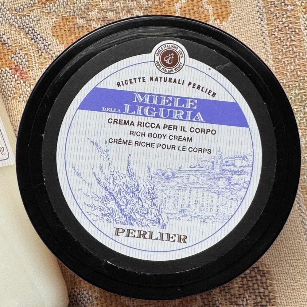 Perlier Miele Liguria Rich‎ Body Cream 6.7 oz & Bath Cream 8.4 oz NEW & SEALED - Picture 2 of 10